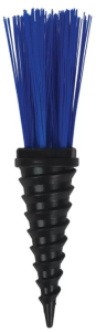 Implant et repère pour terrain sportif - Bleu - kit 25 unités + 1 outil enfonçoir  - Longueur totale 17cm