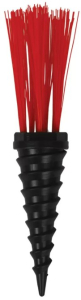 Implant et repère pour terrain sportif - Rouge -  kit 25 unités + 1 outil enfonçoir  - Longueur totale 17cm