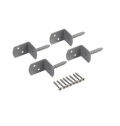 Equerre Lot de 4 + Vis Inox - D4 x 30 mm 