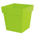 Pot Toscane Carré Bas - 39 x 39 x 39 cm - 38 L - Vert Matcha