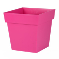 Pot Toscane Carré Bas - 39 x 39 x 39 cm - 38 L - Rose Fuchsia