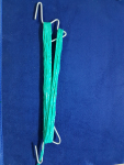 Crochet Y - 22 - Ficelle Bio 635m/kg - V ert - 9,5+3,5 m