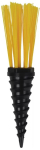 Implant et repère pour terrain sportif - Jaune - kit 25 unités + 1 outil enfonçoir  - Longueur totale 17cm