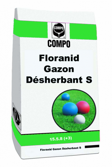Floranid Gazon Désherbant 15-5-8+3 MgO- Sac de 20 Kg