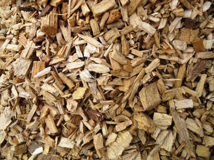 Copeaux de bois clair : paillage naturel vendu en vrac